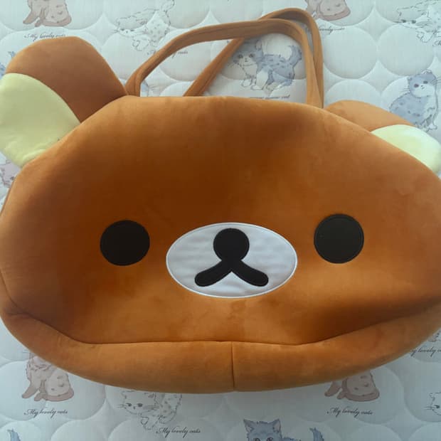 리락쿠마 머리 가방