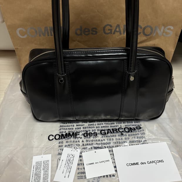 꼼데가르송 더블지퍼백