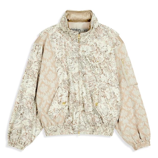 오픈와이와이 페이즐리 카고 봄버 베이지