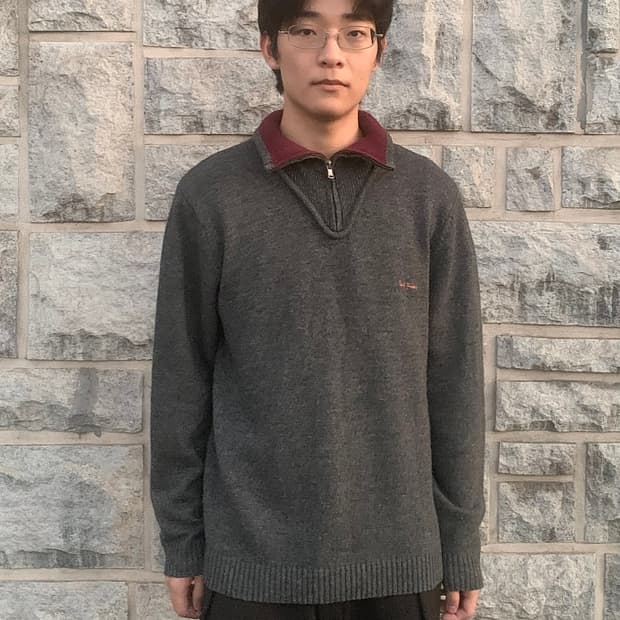 폴 스미스 진스 투톤 칼라 니트