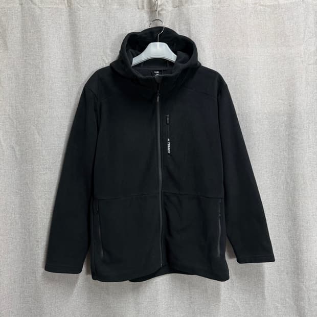[3XL/슬림] 아디다스 테렉스 후리스 블랙 기모 후드집업