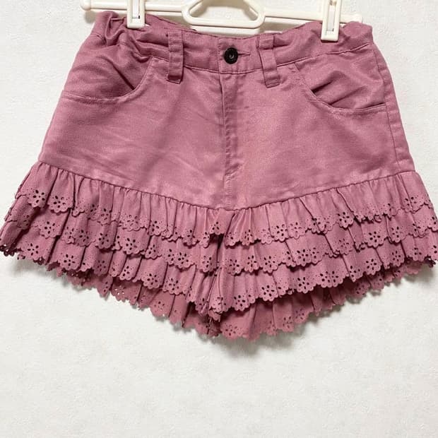 Lindsay 프릴 레이스 팬츠 바지 150 갸루 엑시즈팜깔