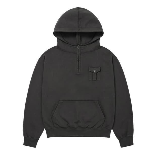 Poket Hoodie Charcoal