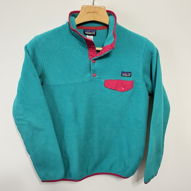 10s 파타고니아 신칠라 스냅-T 민트/핑크