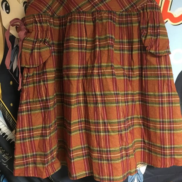 (Vin)빈티지 오렌지 스커트 치마