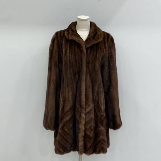 진도 모피 사가밍크 코트