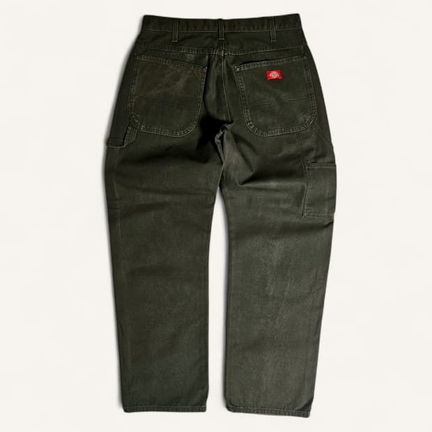[실사32][디키즈]덕 캔버스 릴렉스핏 카펜터 팬츠 다크올리브
