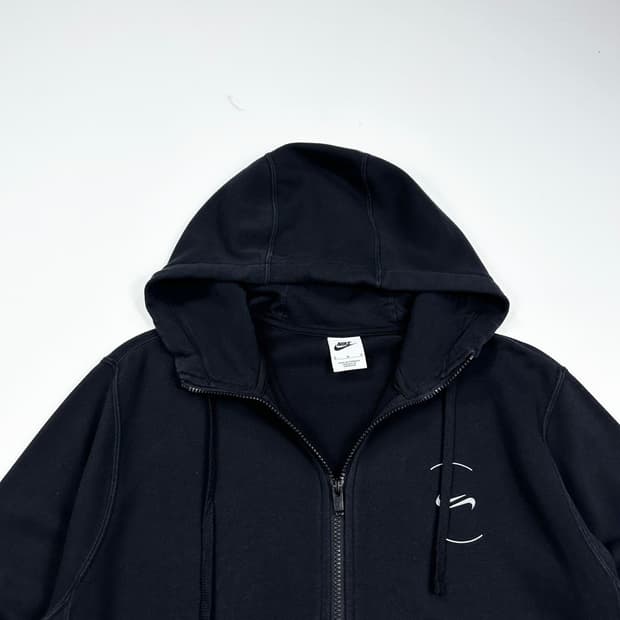 나이키 스우시 블랙 풀오버 후드집업 (M)