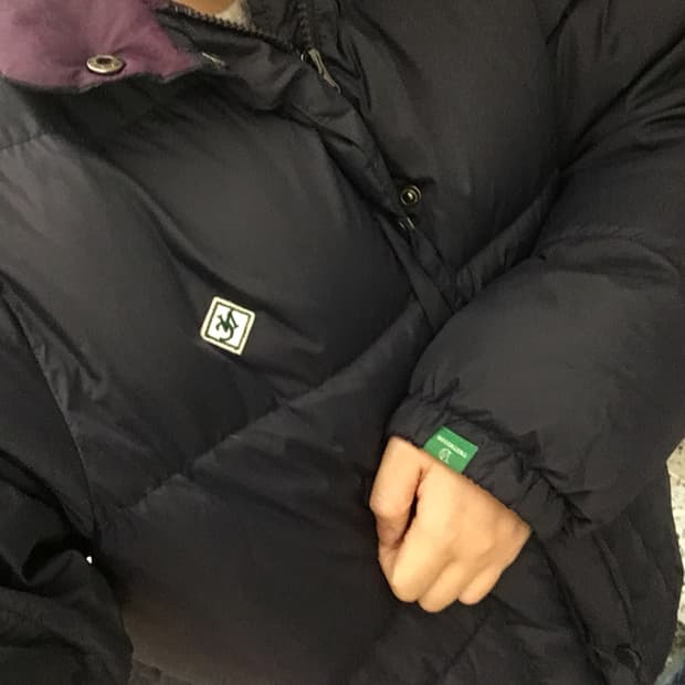 노컨텐츠 스냅 패딩 네이비 