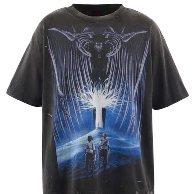 [XL]세인트미카엘 진격의거인 티셔츠 반팔 블랙