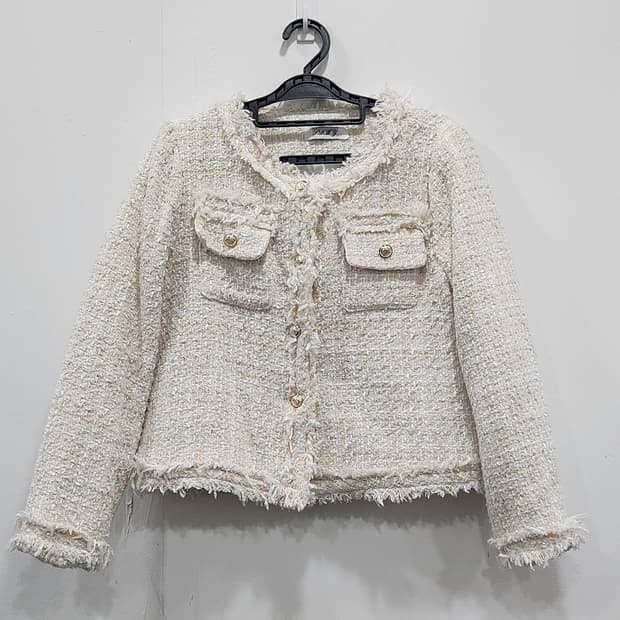 [F] 트위드 자켓 아이보리 여성 F사이즈