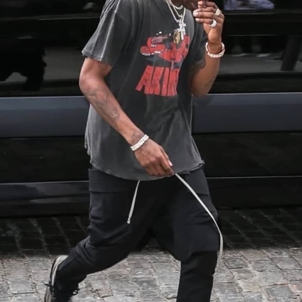 Rick Owens 드로우스트링 프리즈너 팬츠