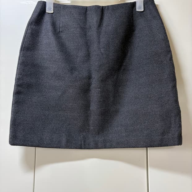 모직 그레이 미니스커트 (새상품)