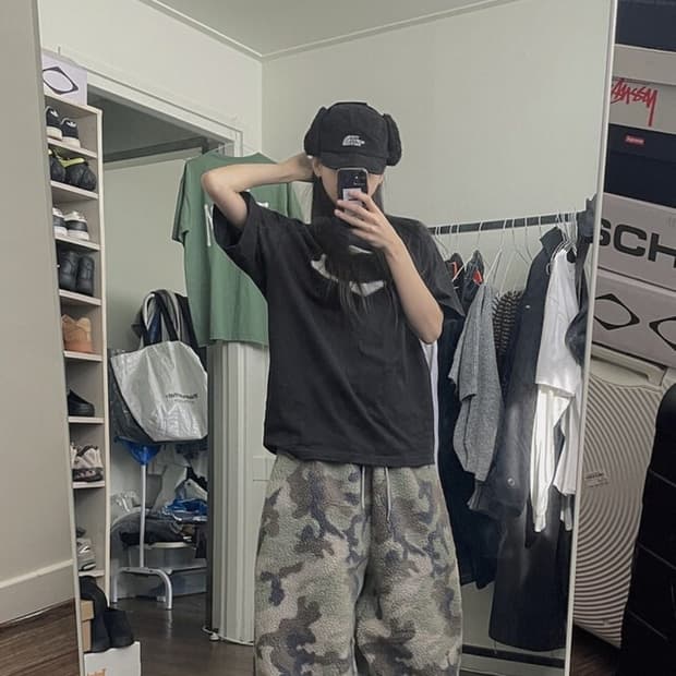 미스치프 룸버스 베이직 반팔티셔츠 블랙