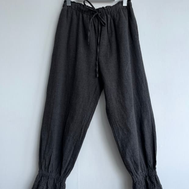 Samansa Mos2 차콜 레이스 조거 팬츠