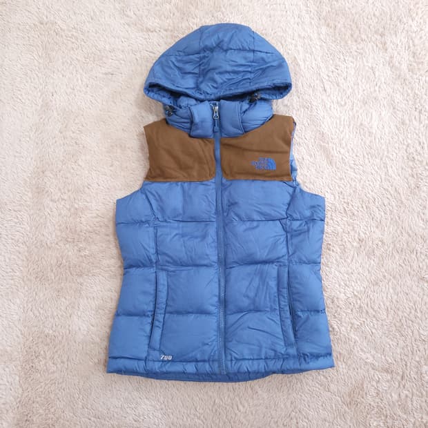 노스페이스 화이트라벨 여성 구스 패딩조끼 80 1127