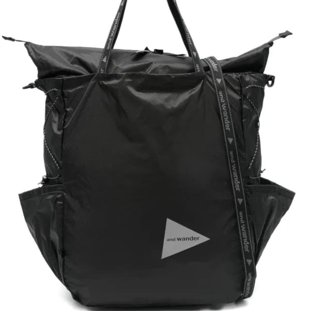 앤드원더 실 토트백 블랙