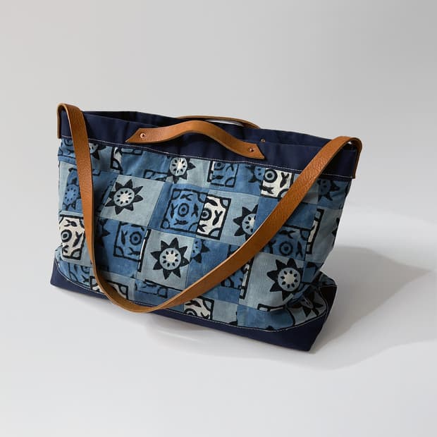 Patchwork Indigo 2way Market bag 