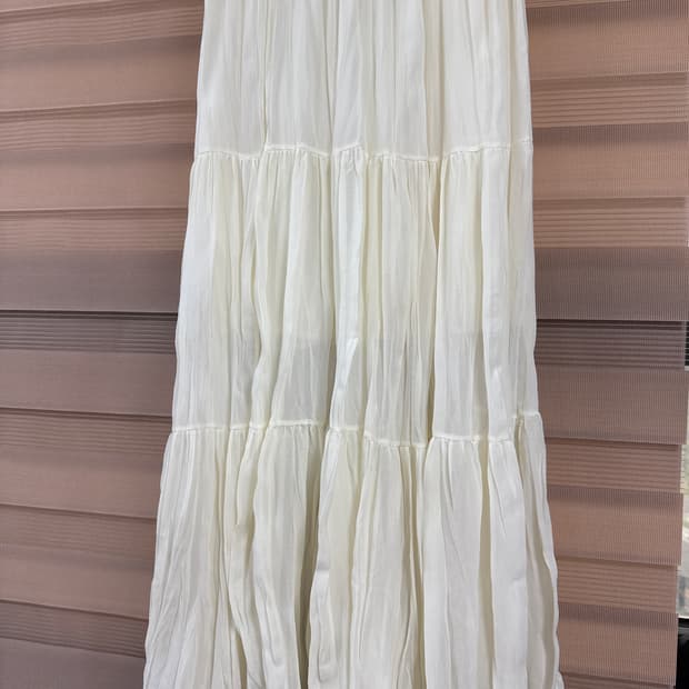 모리걸 밴딩 롱 스커트