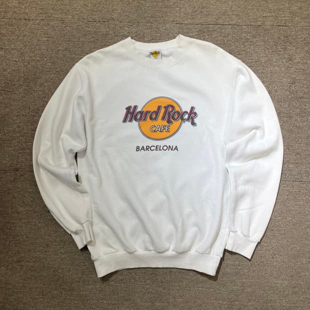 (XL) Hard rock 하드락 바르셀로나 프린팅 스웻 셔츠 맨투맨