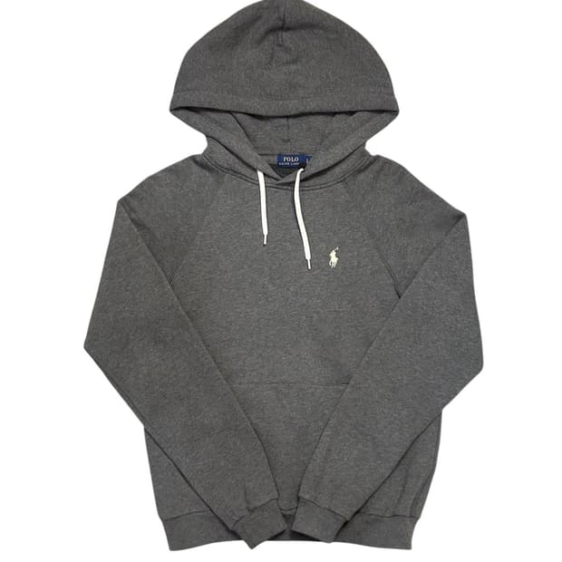 폴로 그레이 후드티