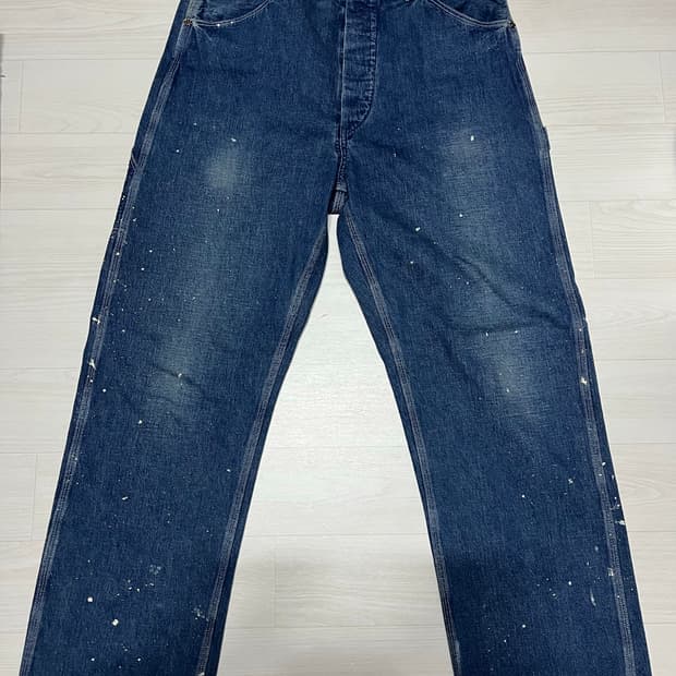 오어슬로우 데님 카펜터 페인팅 팬츠 판매합니다.