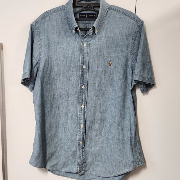 폴로랄프로렌 데님 반팔 셔츠 M