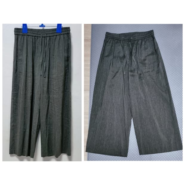 BCBG 와이드 린넨 마 바지