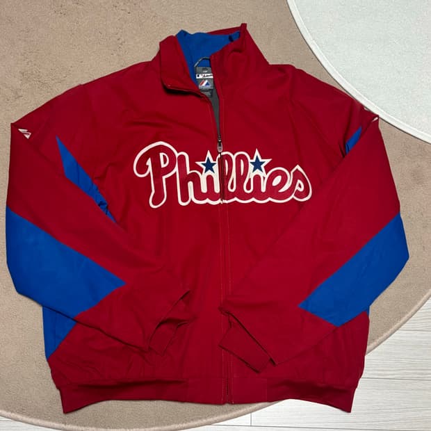 마제스틱 필라델피아 필리스 덕아웃 자켓 L