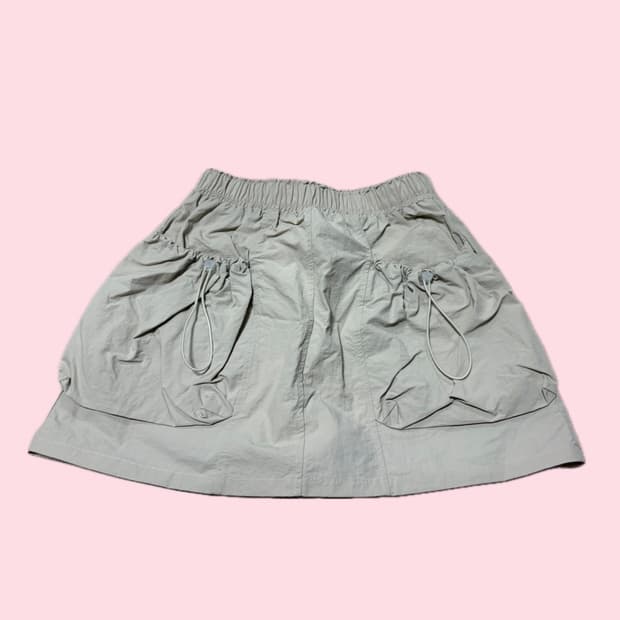 나일론 카고 스커트