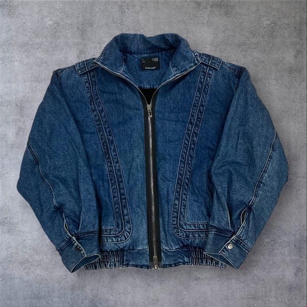 메종미네드 인사이드 보아 데님 패딩