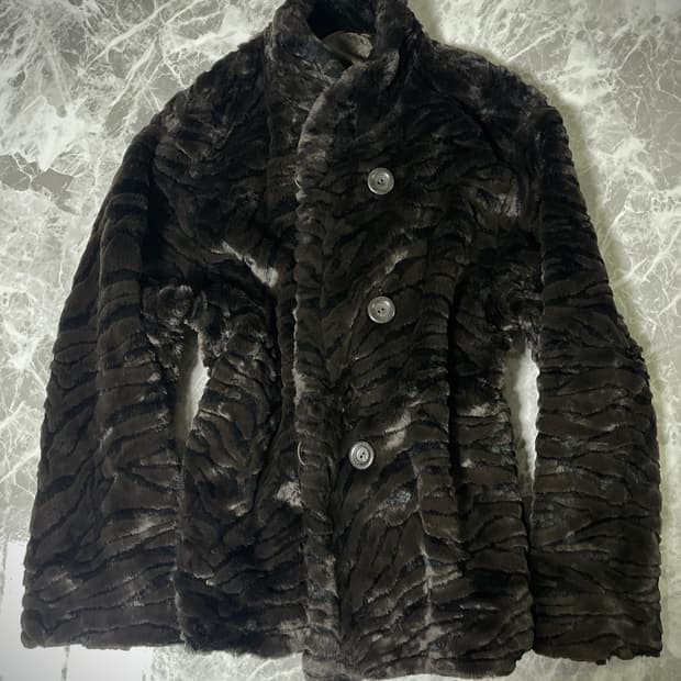 (Japanese vintage)grunge fur jacket