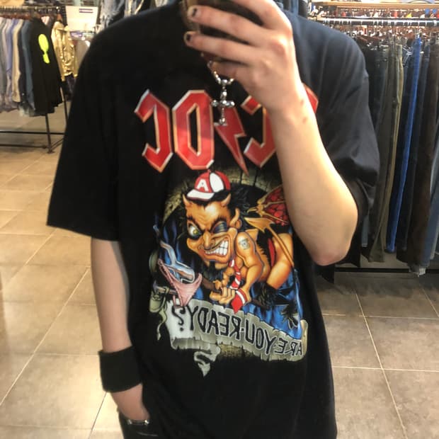 [NO.9] AC/DC 반팔 티셔츠 블랙