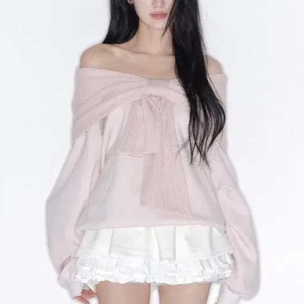 더티스 리본후드 핑크