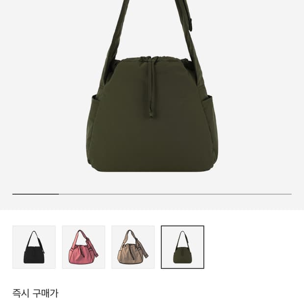 유니클로 c 소프트 퍼피 숄더백 올리브