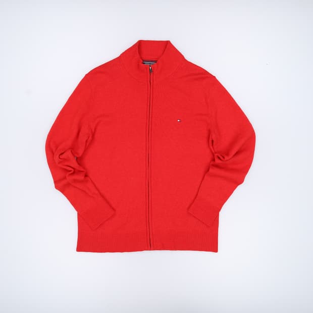 XL 타미힐피거 니트 집업 0407H1