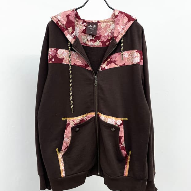 오리엔탈 사쿠라 레이어드 후드집업