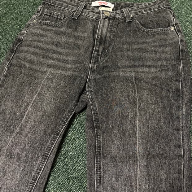 빈티지 흑청 부츠컷 데님