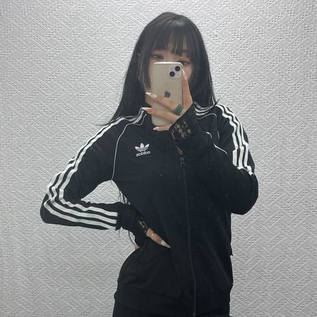 아디다스 Y2K 레트로 빈티지 슈퍼스타 져지 집업 160 C09371