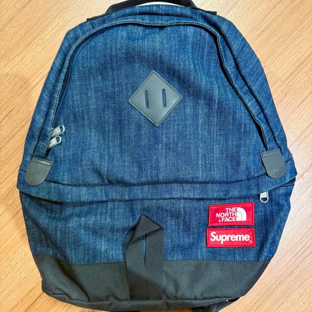 15ss 슈프림 노스페이스 데님데이백