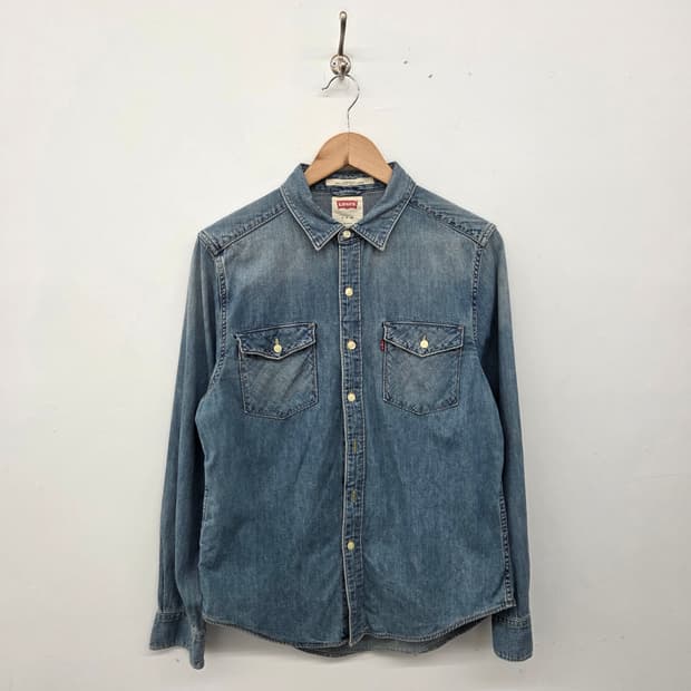 리바이스 데님 셔츠 남방 긴팔 남s