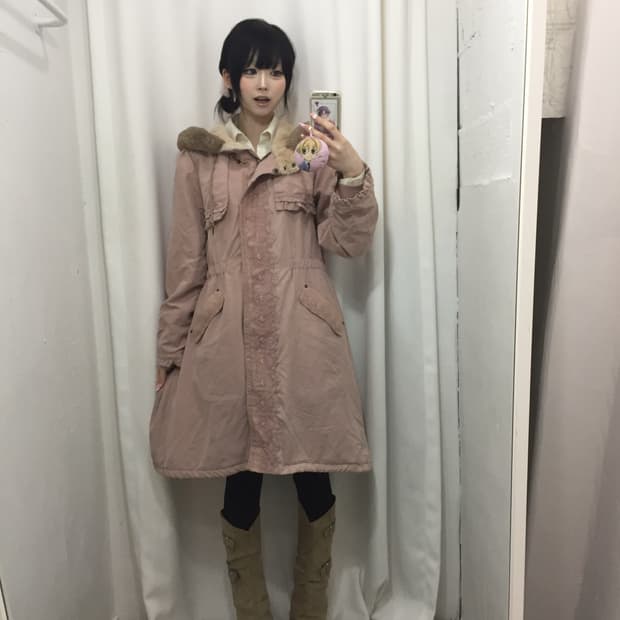 AXES FEMME 엑시즈팜 핑크 야상 🍥