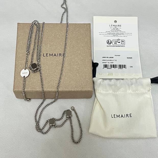 르메르 25fw Abacus Bolo Tie 목걸이/실버