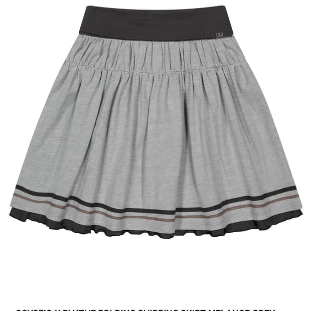 코이세이오 브라이스 폴딩 셔링 스커트 멜란지그레이 2