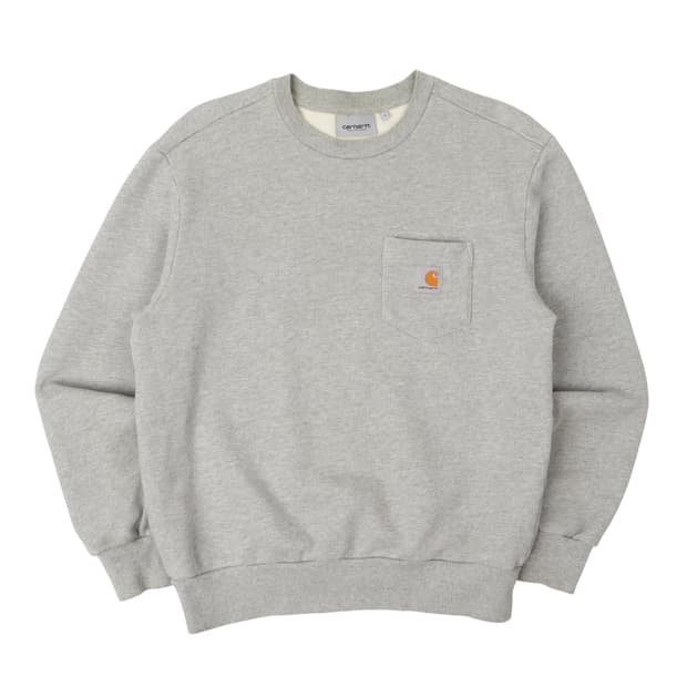 칼하트 윕 그레이 포켓 루즈 스웻셔츠