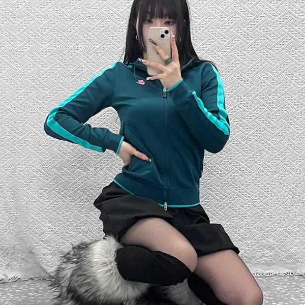 나이키 Y2K 레트로 00's 민트코어 져지 집업 M C10560