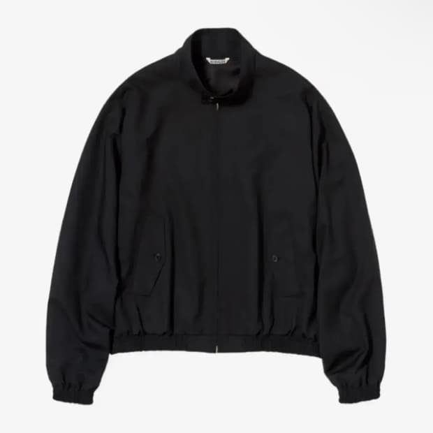 오라리 트로피컬 울 블루종 블랙 5사이즈