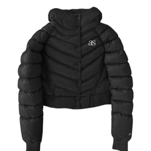 애즈온 숏푸퍼 자켓 블랙 Short Puffer Jacket