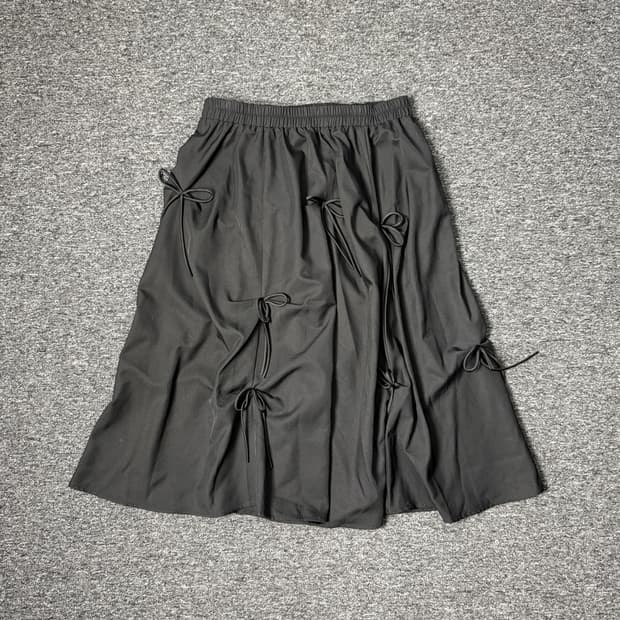 빈티지 리본 스커트