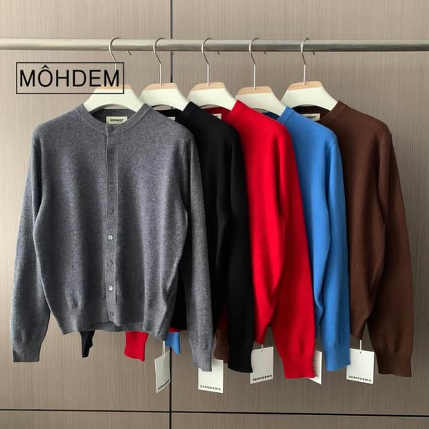 [premium]메리노 울 라운드 가디건